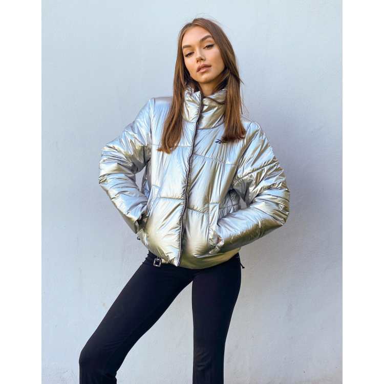 Reebok classic jacket womens on sale silver