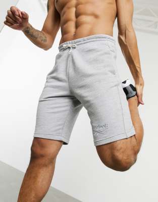 Download Reebok Training shorts in gray melange | ASOS