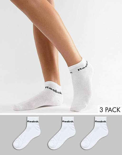 Reebok One Series 3 Pack White Womens Training Socks 