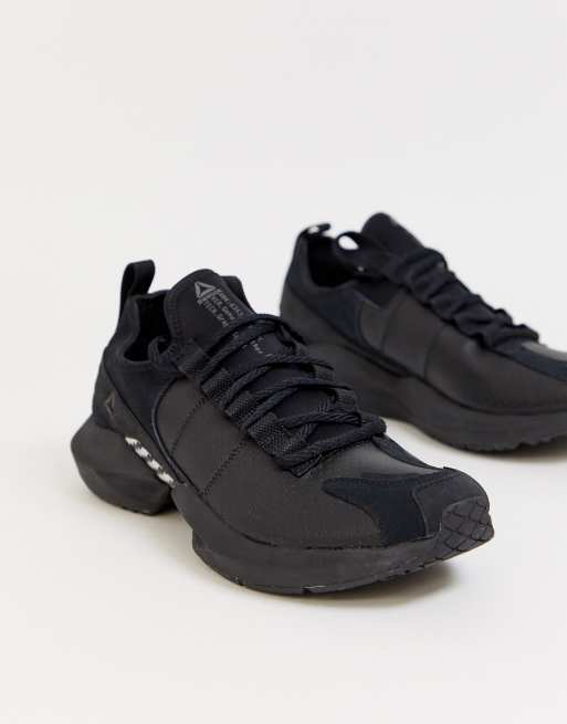 Reebok Training sole fury sneakers in triple black