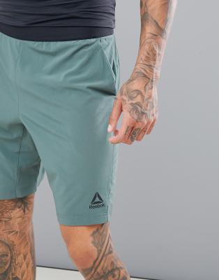 green reebok shorts