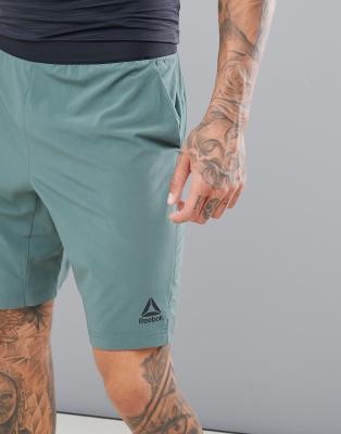 reebok green shorts