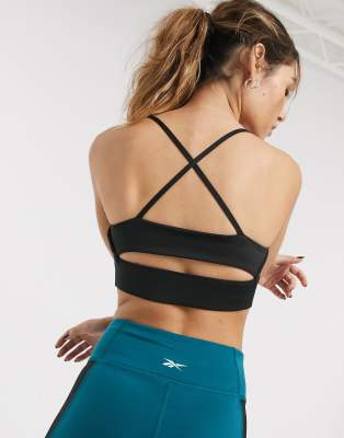 reebok strappy bra