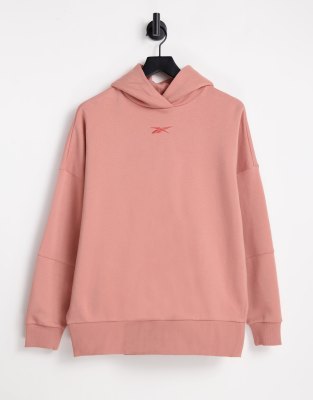 Reebok Training Studio oversized hoodie in pink - ASOS Price Checker