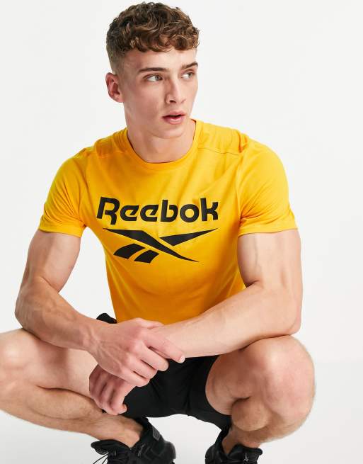 Maglia store gialla reebok