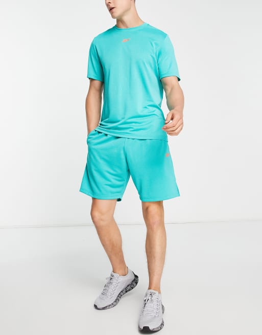 Reebok Training – T-shirt z krótkim rękawem w zielonym melanżowym kolorze 