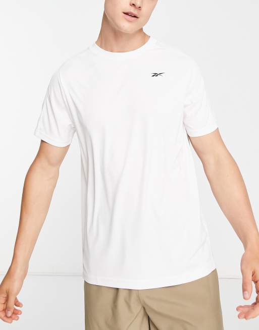 Reebok Training tech short sleeve T-shirt in white