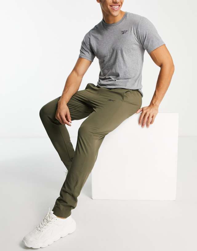 Reebok Training Techstyle sweatpants in khaki