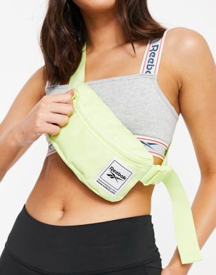 Reebok Training waist bag in lime