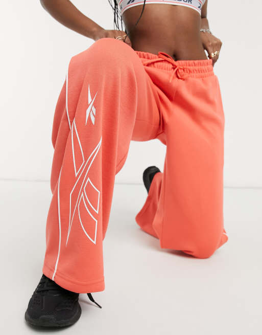 Reebok sweatpants orange new arrivals