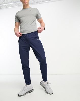 Reebok Training Work Out Ready knit joggers in navy