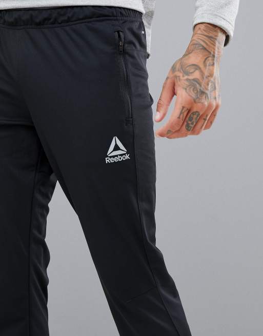 Reebok Training Work Out Ready Trackster Tapered Sweatpants In Black CW5031