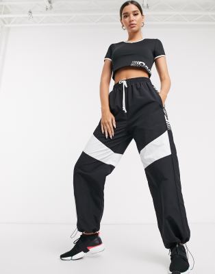 black reebok sweatpants