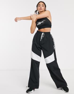 black reebok sweatpants