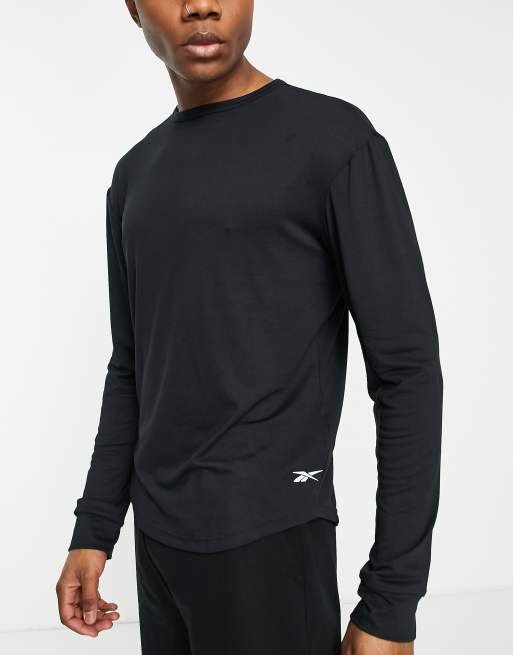 Reebok – Träning – Dreamblend – Svart t-shirt med långa ärmar