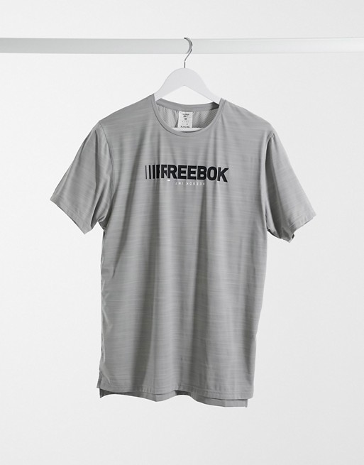 Reebok TS AC graphic move t-shirt in solid grey