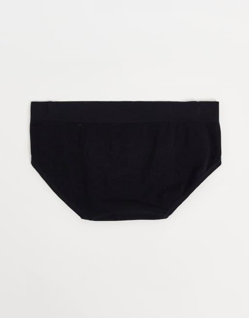 Reebok tullia semaless 3 pack of briefs in blue slate/black/pink, 2 of 4