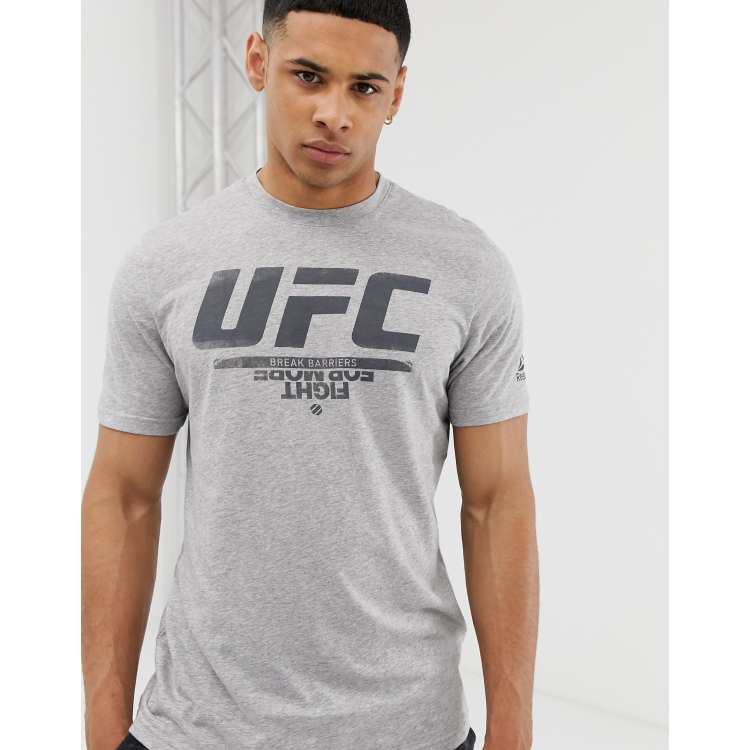 Reebok ufc t shirt womens clearance grey