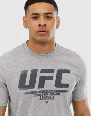 Reebok ufc t on sale shirt womens grey