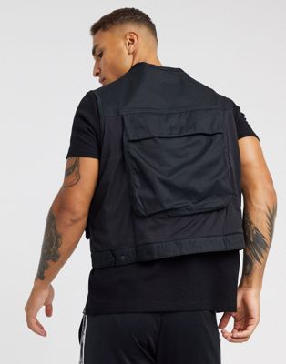 Reebok utility vest in black | ASOS