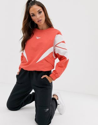 reebok red sweatshirt