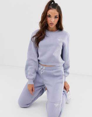 reebok cropped sweatshirt