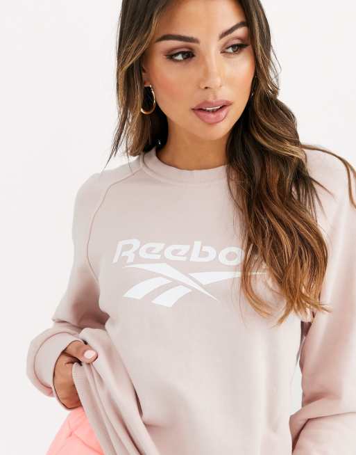 Pink reebok clearance sweater