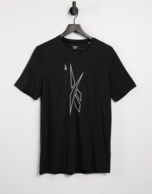 T-shirts et débardeurs Reebok - Vector - T-shirt imprimé graphique - Noir