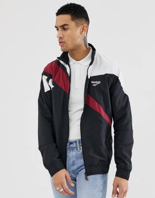 Reebok Vector track jacket black | ASOS