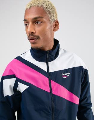 Reebok classic deals jacket mens pink