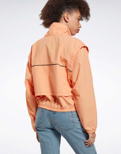 Reebok jacket shop womens orange