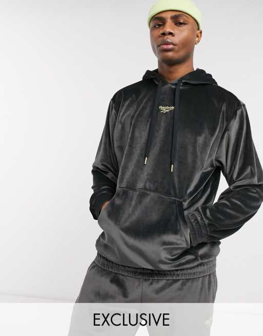 Reebok velour co-ord in black exclusive to asos