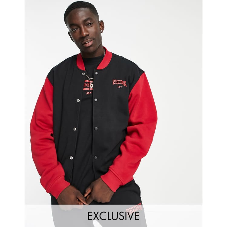 Retro Varsity Bomber Jacket - Retro Varsity Black