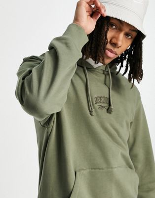 Reebok Vintage hoodie in khaki - exclusive to ASOS