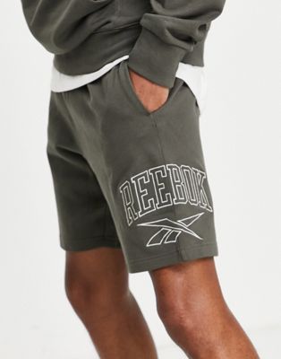 Reebok Vintage jersey shorts in brown - exclusive to ASOS