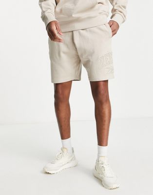 Reebok Vintage jersey shorts in sand - exclusive to ASOS