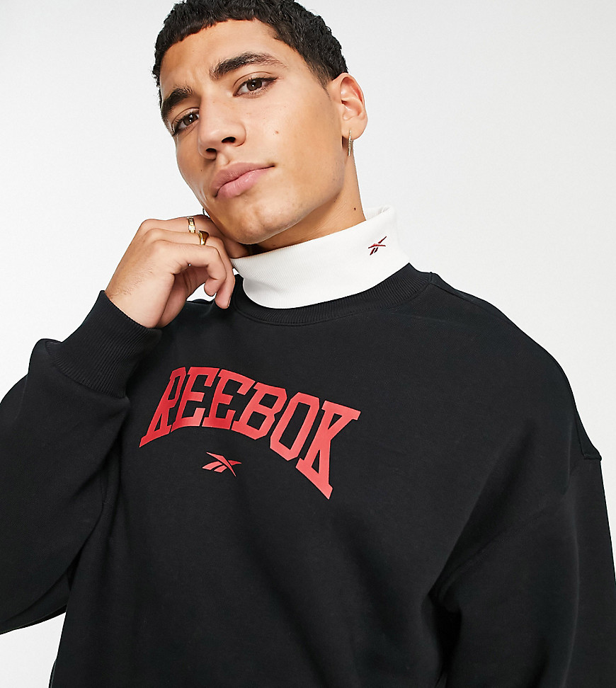 Reebok vintage logo sweatshirt in black - Exclusive to ASOS