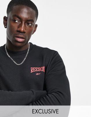 Reebok vintage logo sweatshirt in black - exclusive to ASOS - ASOS Price Checker