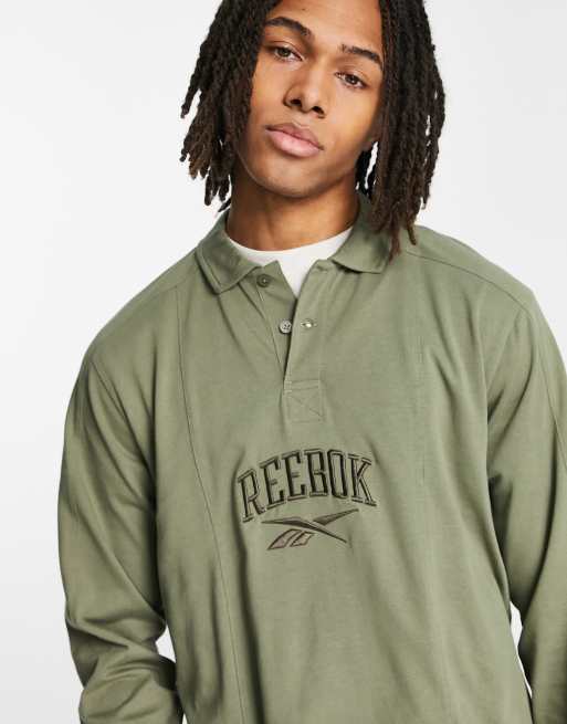 Reebok Vintage rugby top in khaki - exclusive to ASOS | ASOS