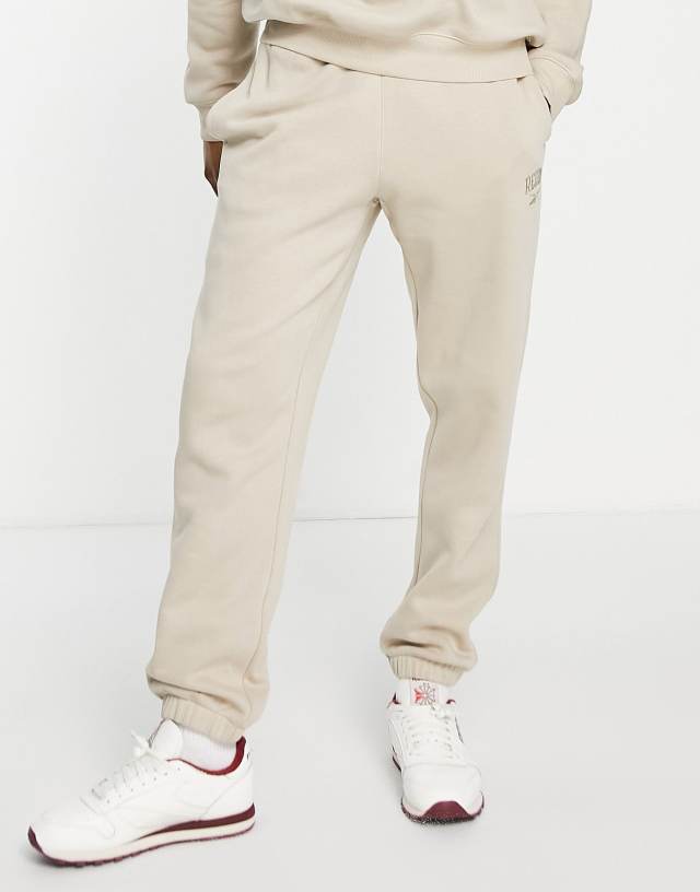 Reebok Vintage sweatpants in sand - exclusive to ASOS
