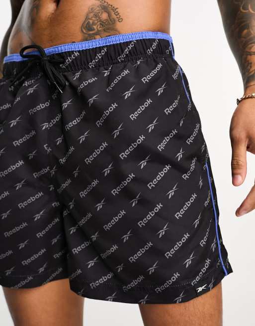 reebok badeshorts schwarz