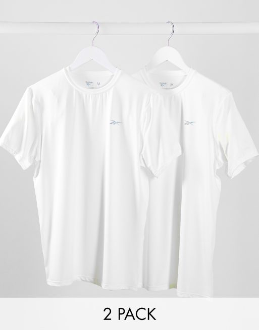 Reebok – Weiße T-Shirts im 2er-Pack