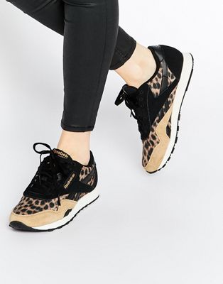 leopard reebok shoes