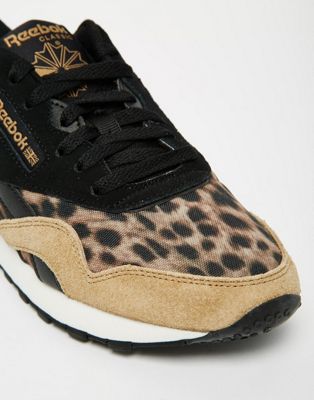 reebok leopard sneakers