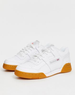 Reebok Workout Low Plus in White and 