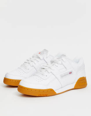 Reebok Workout Low Plus in White and 