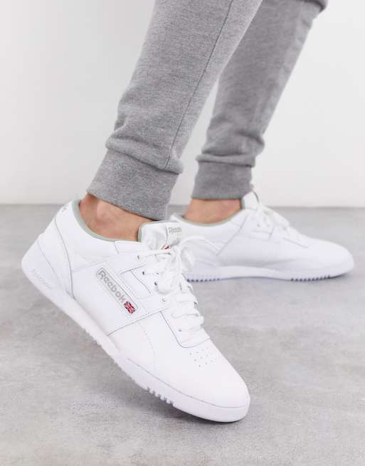 workout low sneakers in cream | ASOS