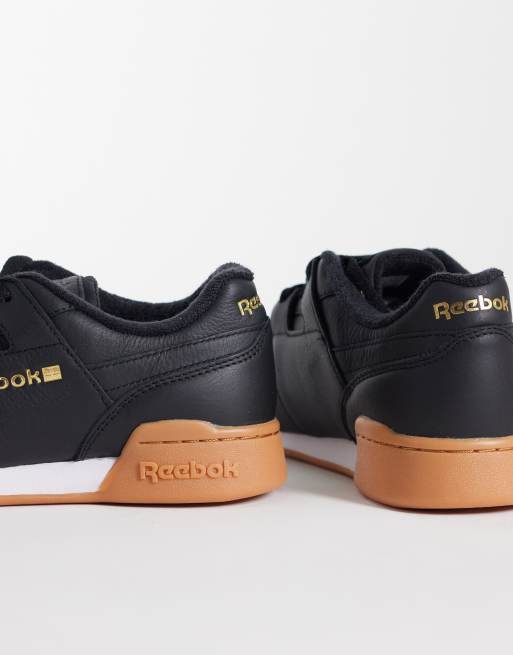 Reebok Workout Plus baskets noires à semelle marron, 2 de 5