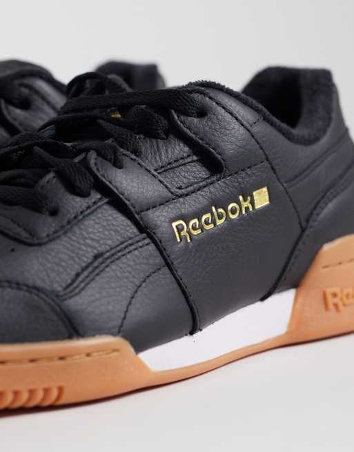Reebok Workout Plus baskets noires à semelle marron, 4 de 5