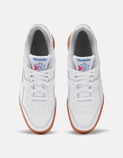 Reebok workout plus – Białe buty sportowe z gumową podeszwą, 2 z 4